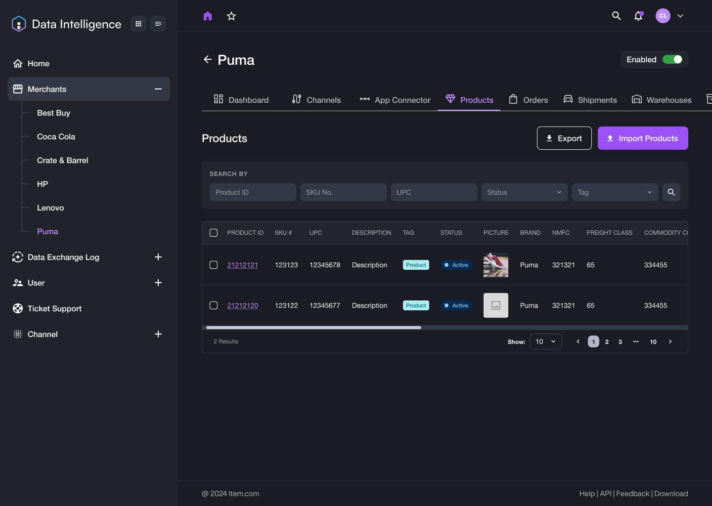Product sync
